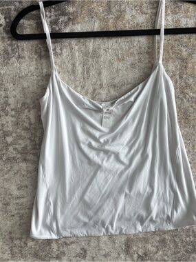 lululemon White Satin-Look Spaghetti Strap Camisole